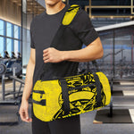 Grunge Gadsden Flag Print Gym Bag