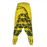 Grunge Gadsden Flag Print Hammer Pants