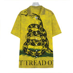 Grunge Gadsden Flag Print Hawaiian Shirt
