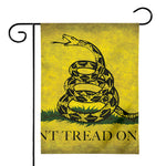 Grunge Gadsden Flag Print House Flag