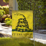Grunge Gadsden Flag Print House Flag