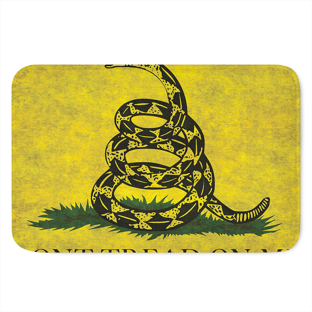 Grunge Gadsden Flag Print Indoor Door Mat