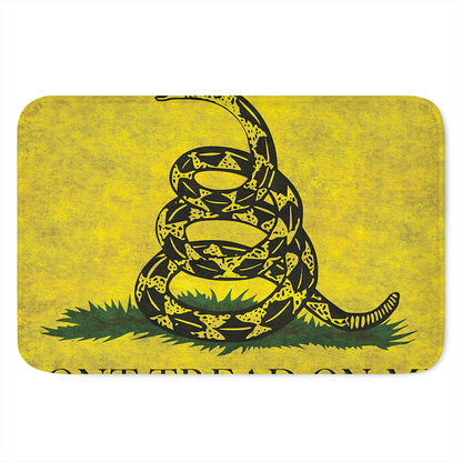 Grunge Gadsden Flag Print Indoor Door Mat