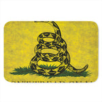 Grunge Gadsden Flag Print Indoor Door Mat