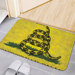 Grunge Gadsden Flag Print Indoor Door Mat