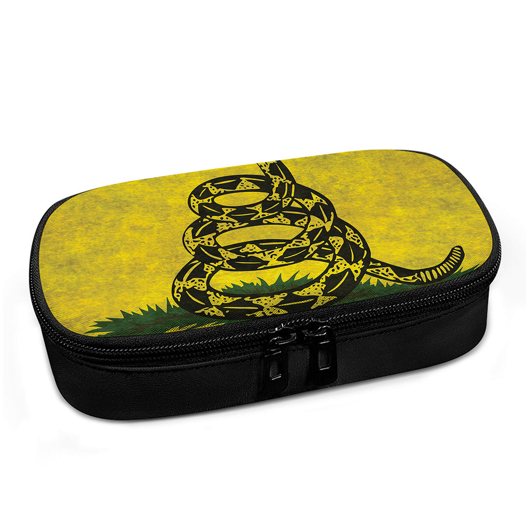 Grunge Gadsden Flag Print Insulin Cooler Travel Case