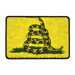 Grunge Gadsden Flag Print Kitchen Mat
