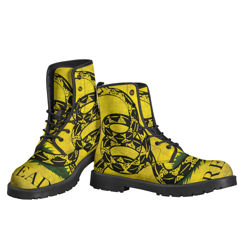 Grunge Gadsden Flag Print Backpack