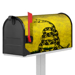 Grunge Gadsden Flag Print Mailbox Cover