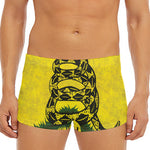 Grunge Gadsden Flag Print Men's Short Boxer Briefs