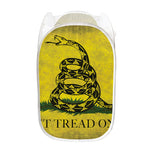 Grunge Gadsden Flag Print Mesh Laundry Hamper