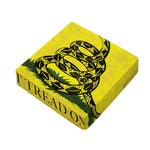 Grunge Gadsden Flag Print Outdoor Seat Cushion Cover