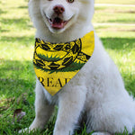 Grunge Gadsden Flag Print Over The Collar Dog Bandana