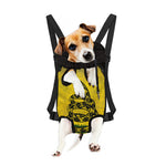 Grunge Gadsden Flag Print Pet Carrier Backpack
