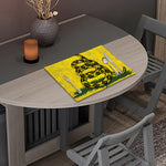 Grunge Gadsden Flag Print Placemat
