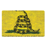 Grunge Gadsden Flag Print Polyester Doormat