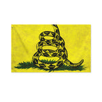Grunge Gadsden Flag Print Polyester Flag