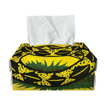 Grunge Gadsden Flag Print Rectangle Tissue Box Cover