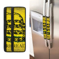 Grunge Gadsden Flag Print Refrigerator Handle Covers