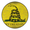 Grunge Gadsden Flag Print Round Floor Mat