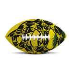 Grunge Gadsden Flag Print Rugby Ball