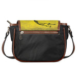 Grunge Gadsden Flag Print Saddle Bag