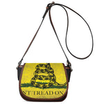 Grunge Gadsden Flag Print Saddle Bag