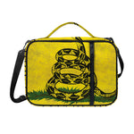 Grunge Gadsden Flag Print Shoulder Strap Bible Bag