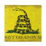 Grunge Gadsden Flag Print Silk Bandana