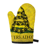Grunge Gadsden Flag Print Single Oven Mitt