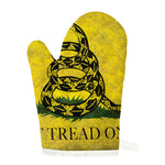 Grunge Gadsden Flag Print Single Oven Mitt