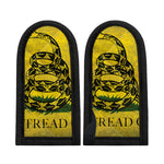 Grunge Gadsden Flag Print Skillet Handle Cover