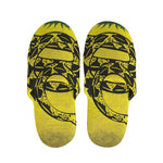 Grunge Gadsden Flag Print Slippers