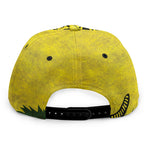 Grunge Gadsden Flag Print Snapback Cap