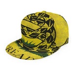 Grunge Gadsden Flag Print Snapback Cap