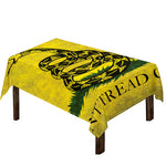 Grunge Gadsden Flag Print Tablecloth