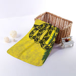 Grunge Gadsden Flag Print Towel