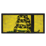 Grunge Gadsden Flag Print Trifold Wallet