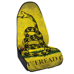 Grunge Gadsden Flag Print Waterproof Car Seat Cover