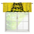 Grunge Gadsden Flag Print Window Valance