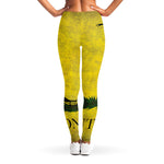 Grunge Gadsden Flag Print Women's Leggings