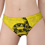 Grunge Gadsden Flag Print Women's Panties
