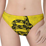 Grunge Gadsden Flag Print Women's Thong