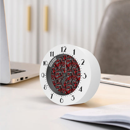 Grunge Graffiti Pattern Print Alarm Clock