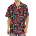 Grunge Graffiti Pattern Print Aloha Shirt