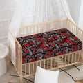 Grunge Graffiti Pattern Print Baby Crib Sheet