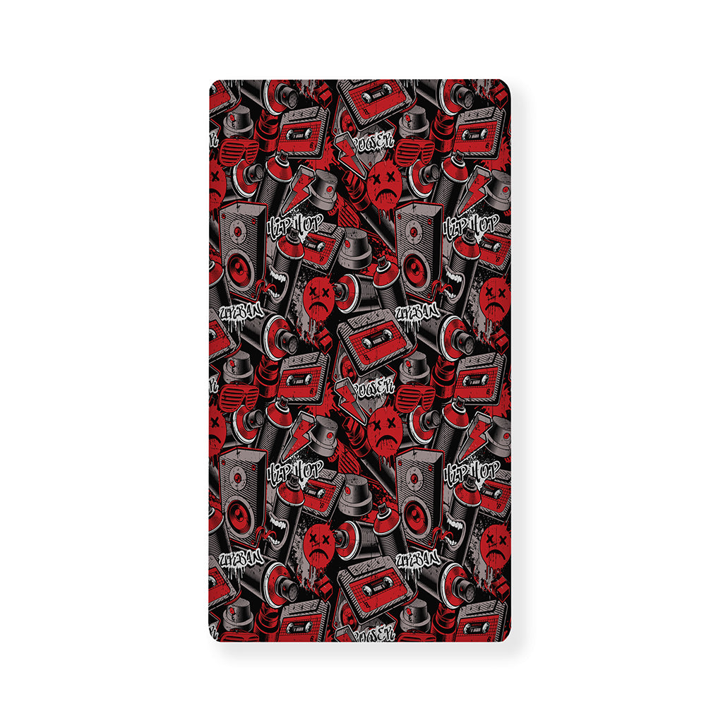 Grunge Graffiti Pattern Print Baby Crib Sheet