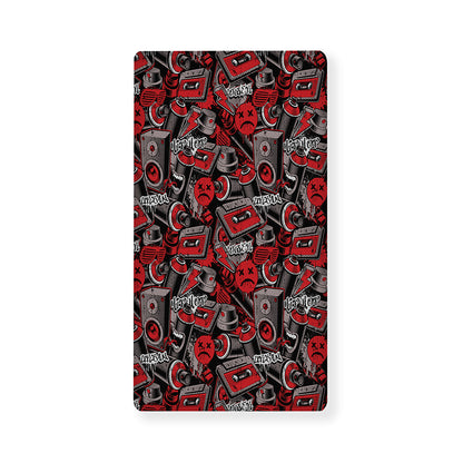 Grunge Graffiti Pattern Print Baby Crib Sheet