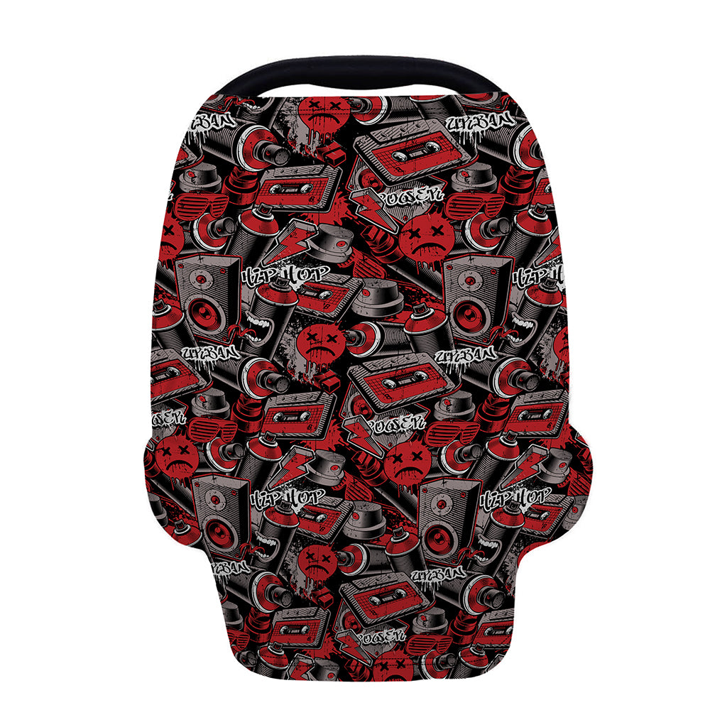 Grunge Graffiti Pattern Print Baby Seat Cover