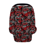 Grunge Graffiti Pattern Print Baby Seat Cover